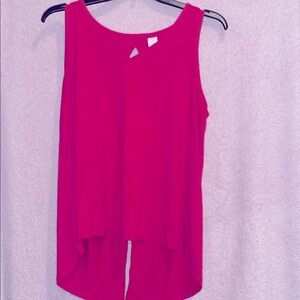Lane Bryant Bold Pink Sleeveless Top